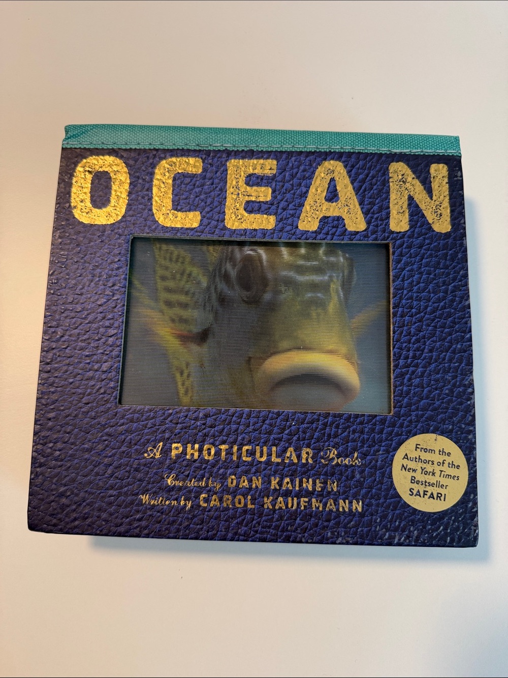 Ocean Photicular Book - Blue/Teal Fish Cover